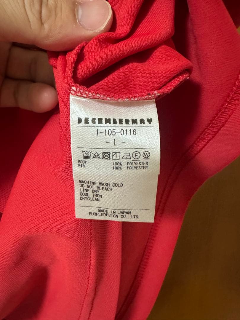 美品　DECEMBERMAY ディセンバーメイ　半袖モックネックシャツ