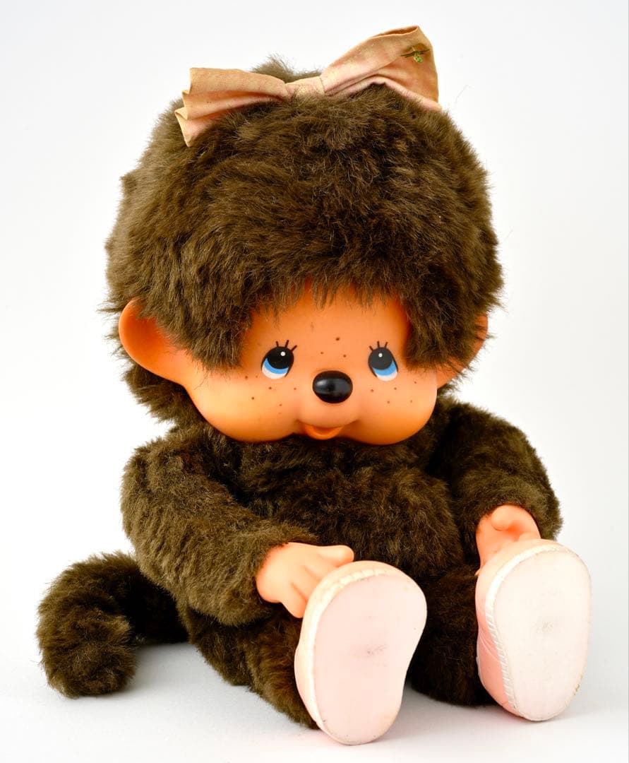 【昭和レトロ】モンチッチ セキグチ 1974年 日本製 リボン付き 美品