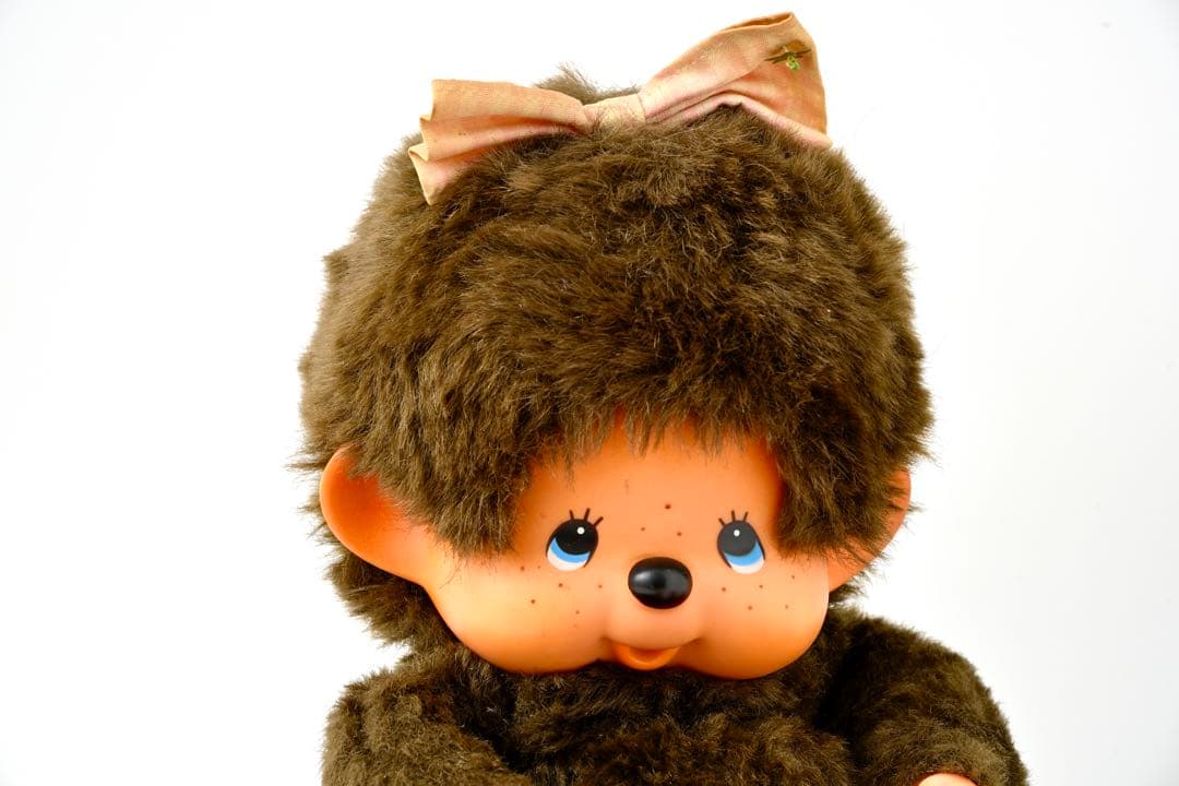 【昭和レトロ】モンチッチ セキグチ 1974年 日本製 リボン付き 美品