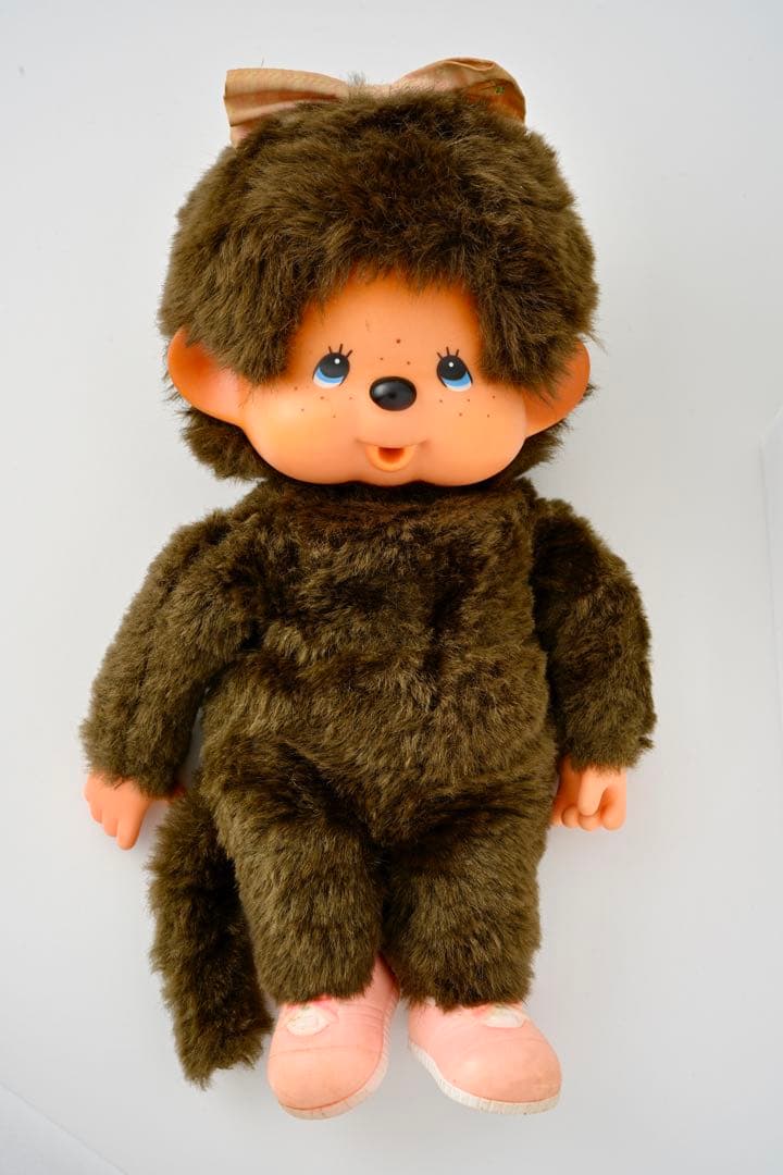 【昭和レトロ】モンチッチ セキグチ 1974年 日本製 リボン付き 美品
