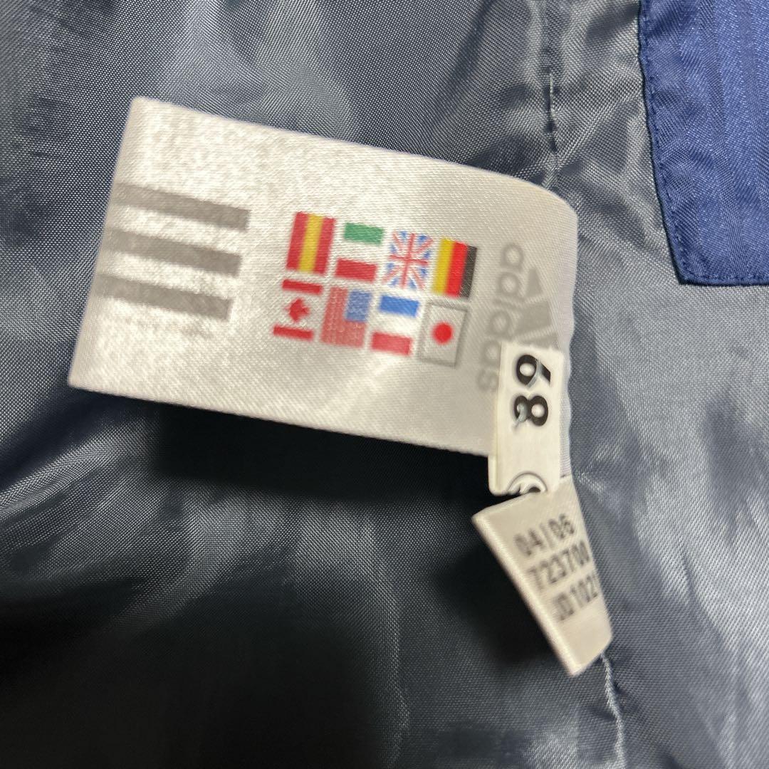 【SALE中】美品✨ adidas ネイビー ストライプ ベンチコート M