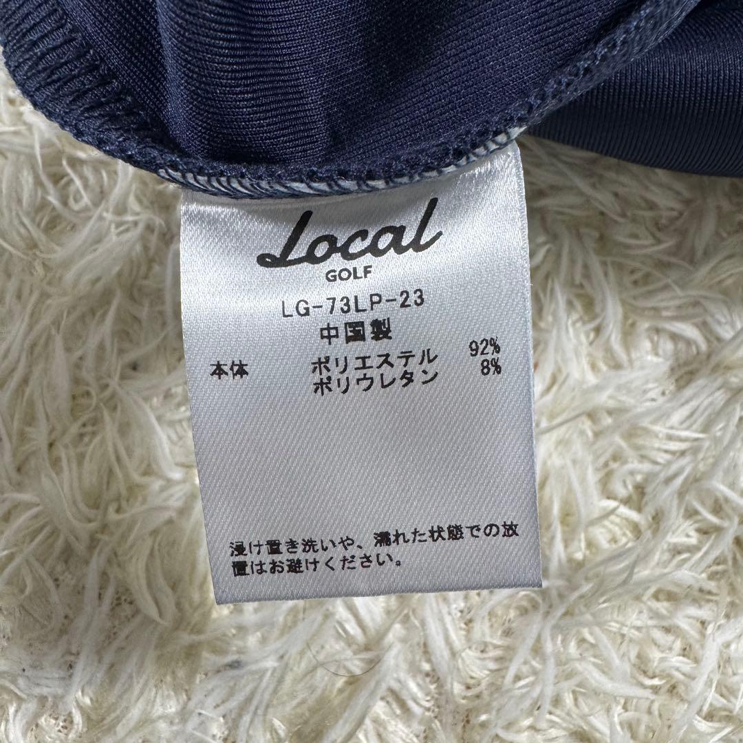 【新品タグ付き】 Local GOLF　サークルロゴ　L/S　POLO　紺　L