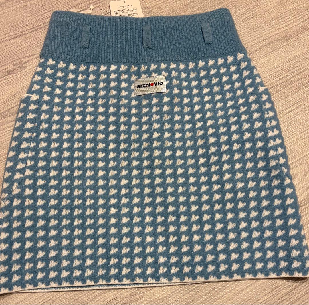 【新品】archivio ハート柄スカート Sサイズ
