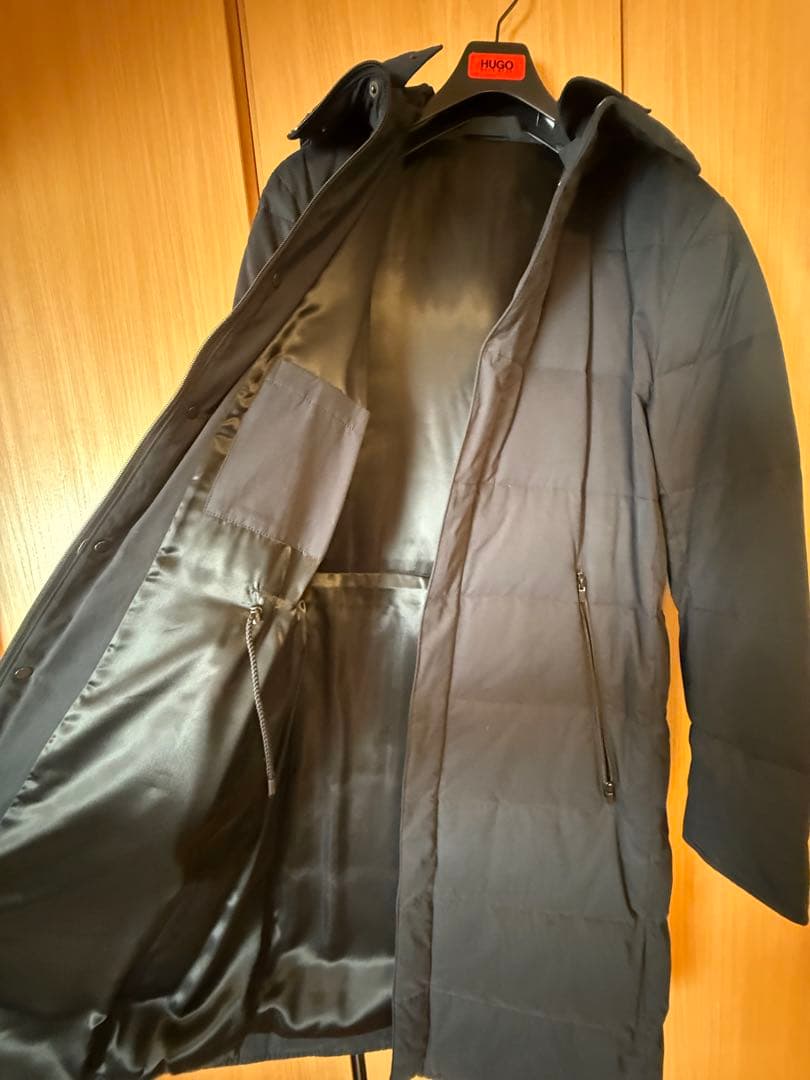 美品：HUGO BOSS（ヒューゴボス）正規品 ベンチコート XL（フード付き）