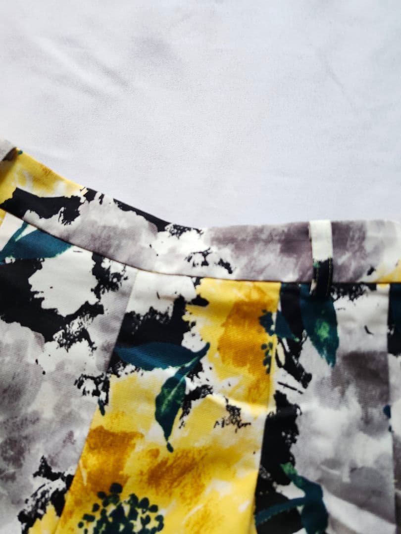 美品　LANVIN SPORT　ランバンゴルフ　花柄　キュロットスカート