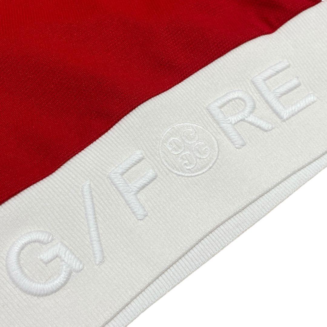 【未使用訳アリ】定価5.2万円 G/FOREレディース半袖ポロシャツ 赤