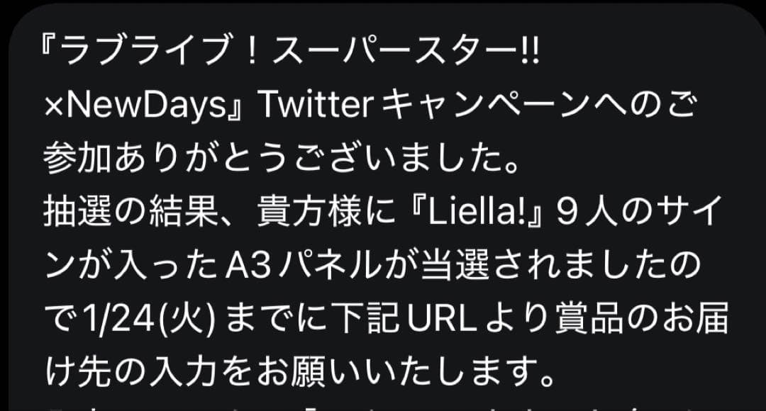 Liella!キャスト9名サイン入りパネル