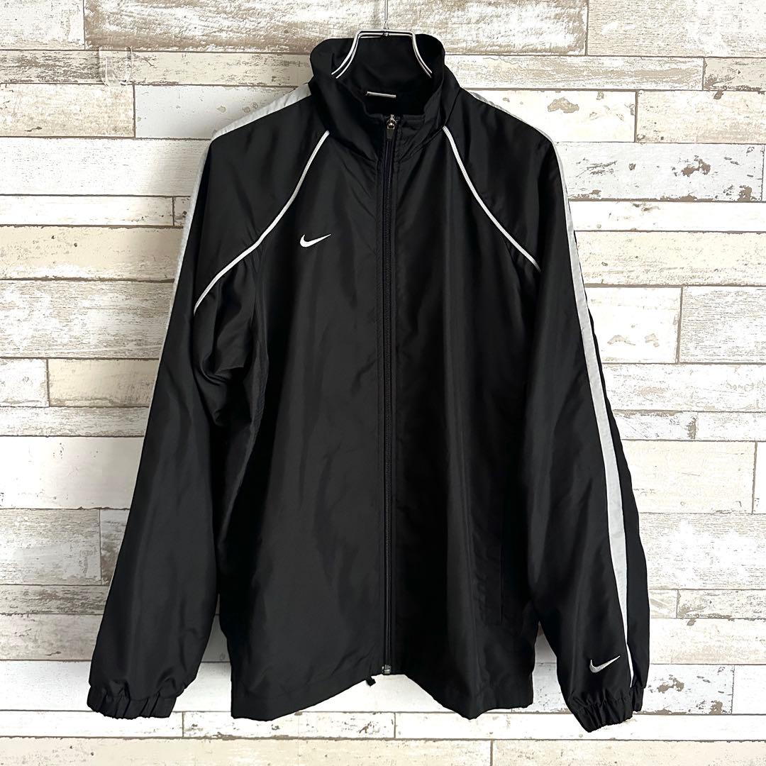 未使用級 NIKE 00's y2k ウインドブレーカー 上下 ブラック