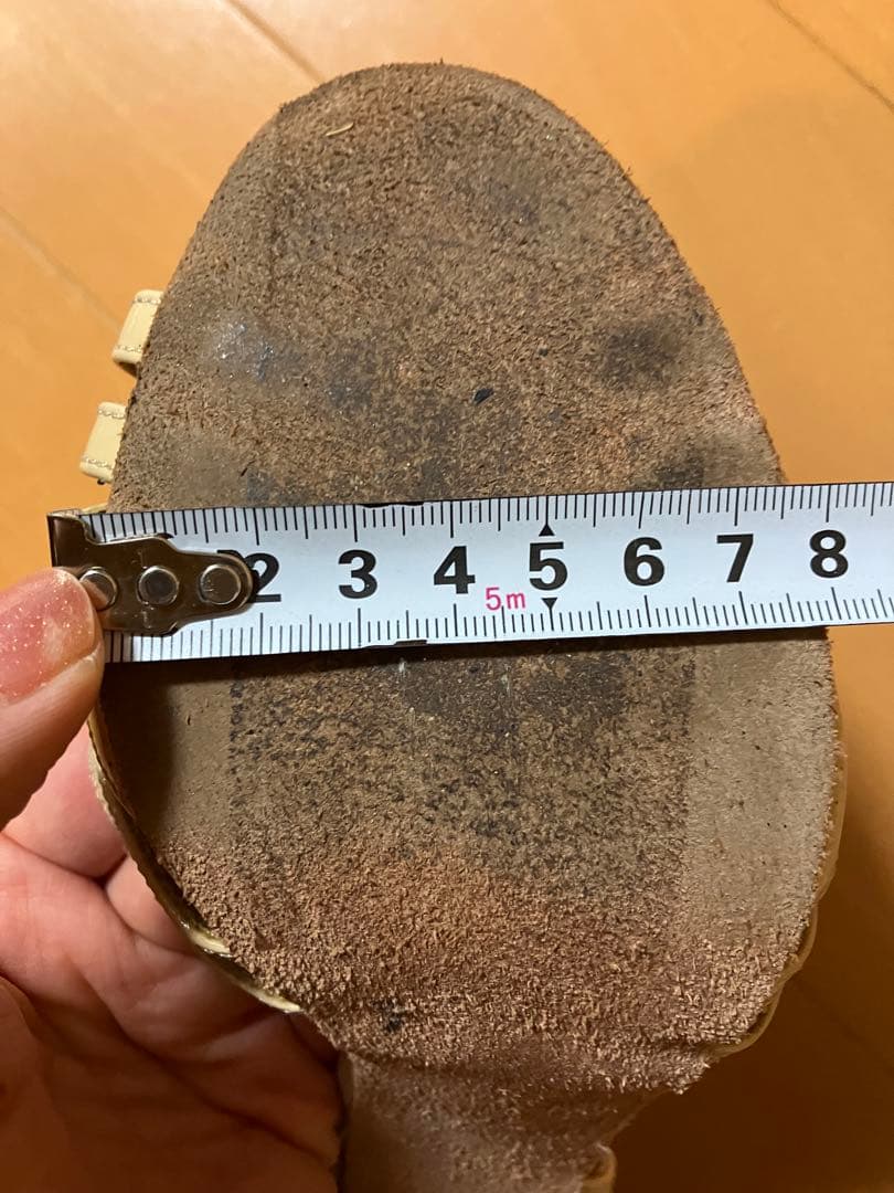アルゼンチンタンゴシューズ mileva 24,5cm ベージュ