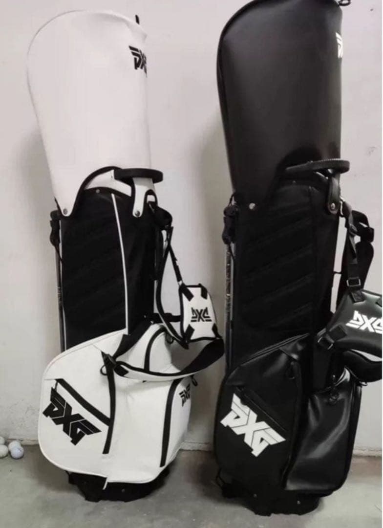 【即発送】PXG キャディバッグ ゴルフバッグ スタンド型 ブラック 6分割