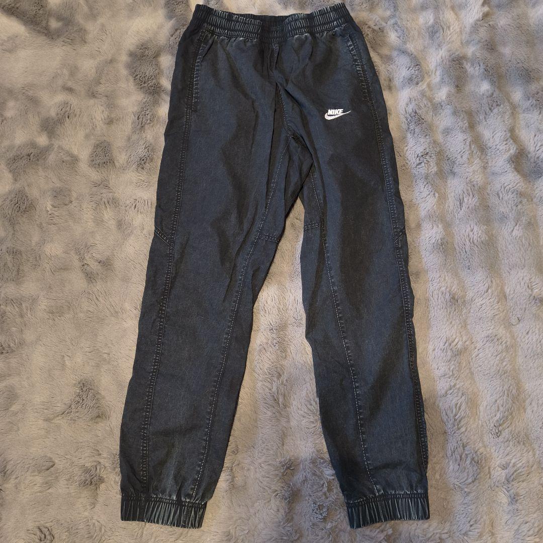 【美品】Nike ナイキ ナイロン セットアップ 上下 ブラック Sサイズ 黒