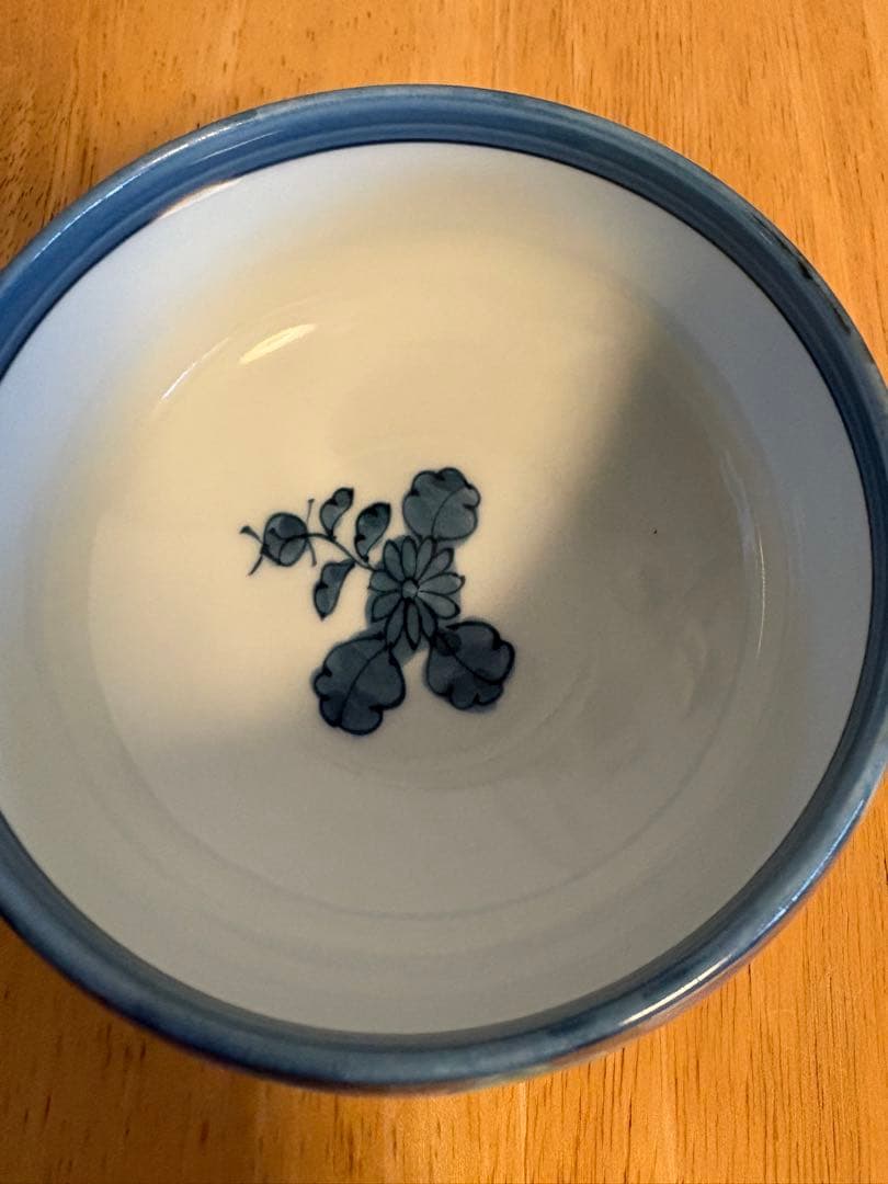 源右衛門窯/青彩菊絵取鉢5客/飾鉢/菓子鉢/懐石道具/