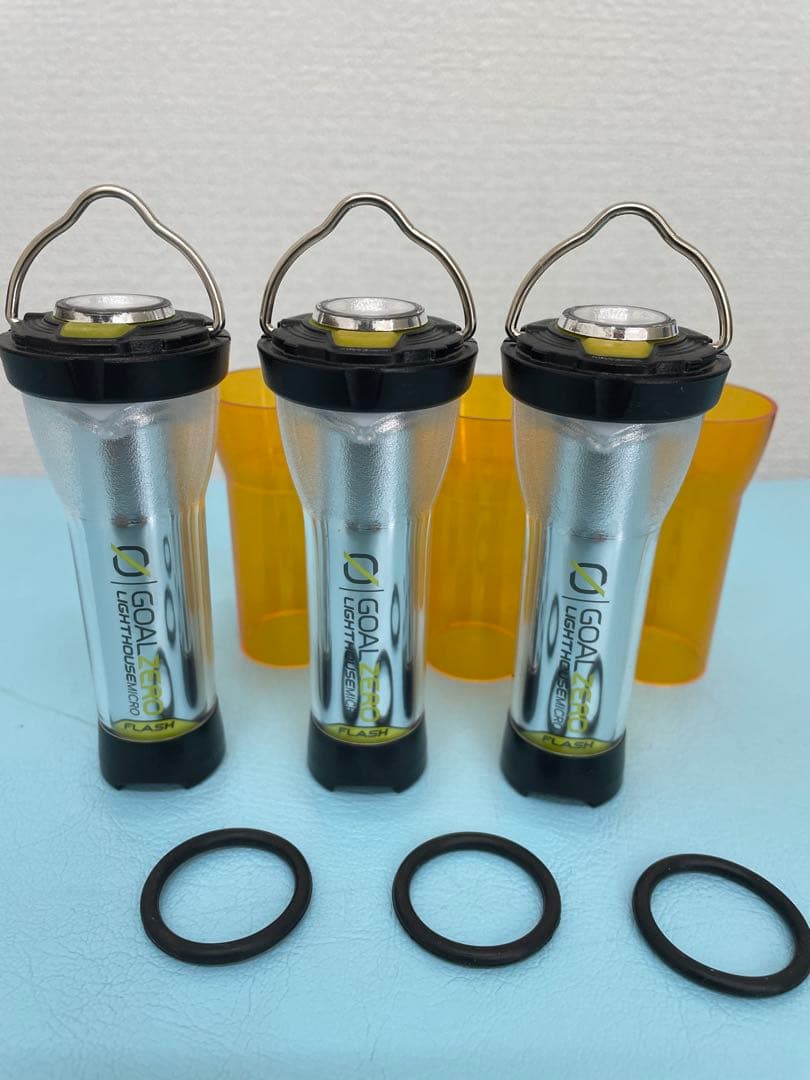 ゴールゼロライトハウスマイクロフラッシュ3個セット　使用数回の美品
