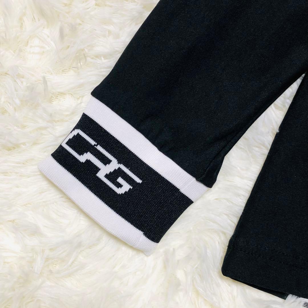 美品♪CPGゴルフ モックネック ハーフジップ ゴルフシャツ 黒