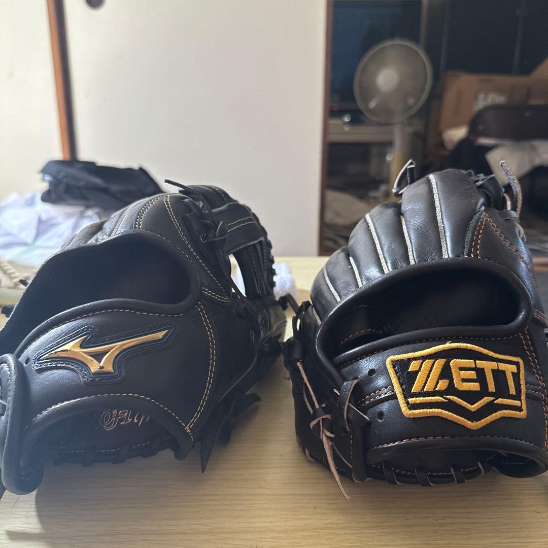 Mizuno & Ett 軟式グローブ 黒