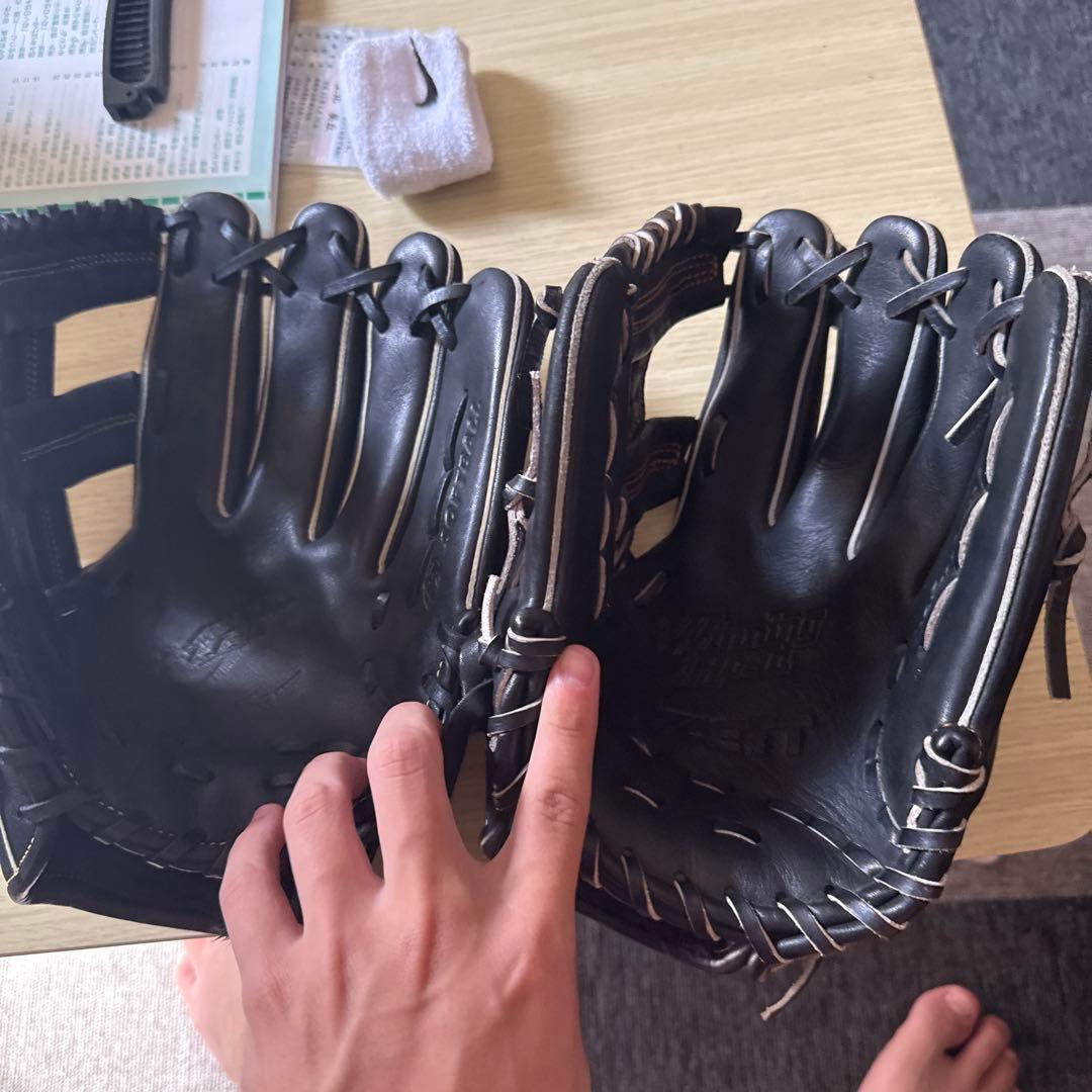 Mizuno & Ett 軟式グローブ 黒