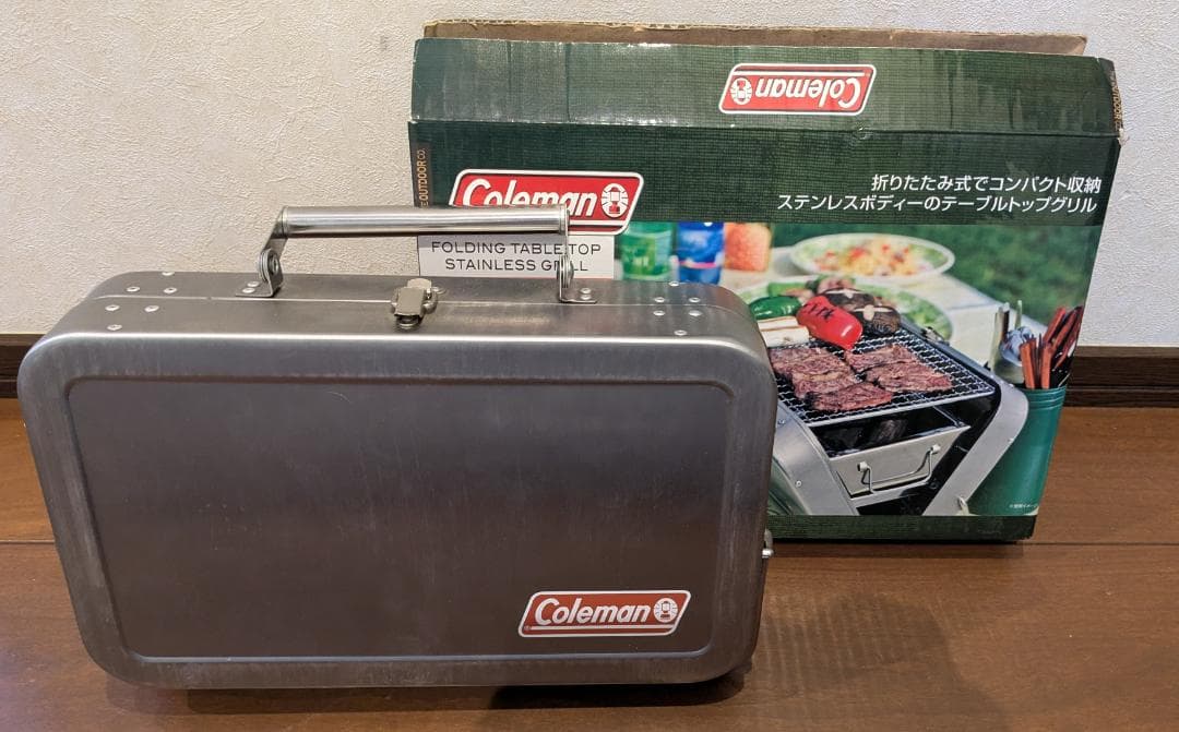 コールマン 170-9308 フォールディングテーブルトップステンレスグリル