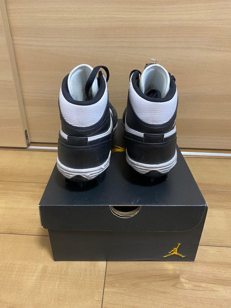 AJ1 MID ブラック ジョーダン アメフトスパイク 26cm