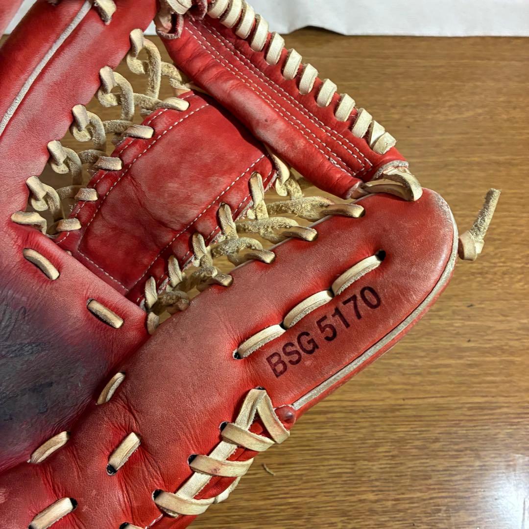 ZETT オーダー 一般軟式 グローブ グラブ 内野 左投げ 良品 日本製 刺繍