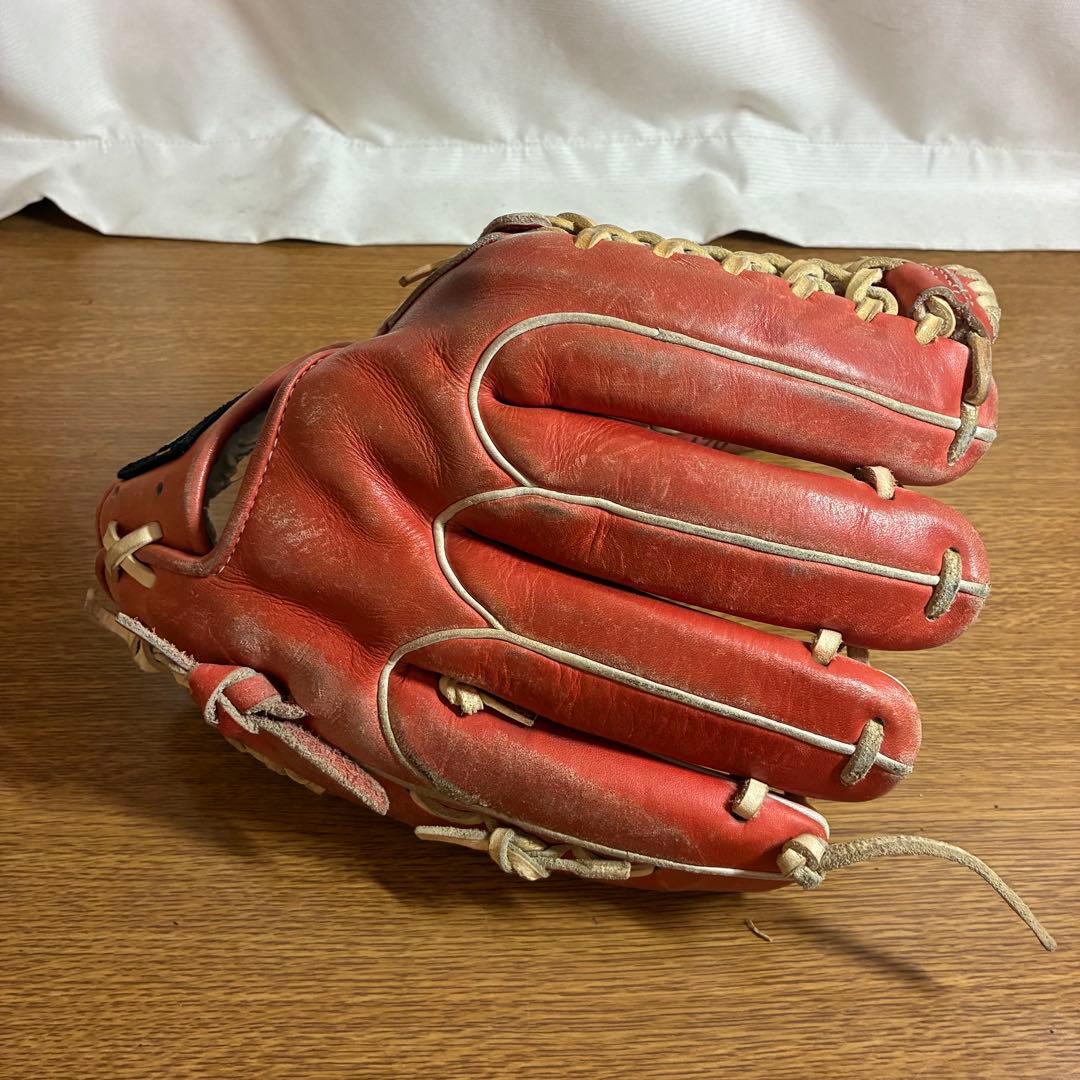 ZETT オーダー 一般軟式 グローブ グラブ 内野 左投げ 良品 日本製 刺繍