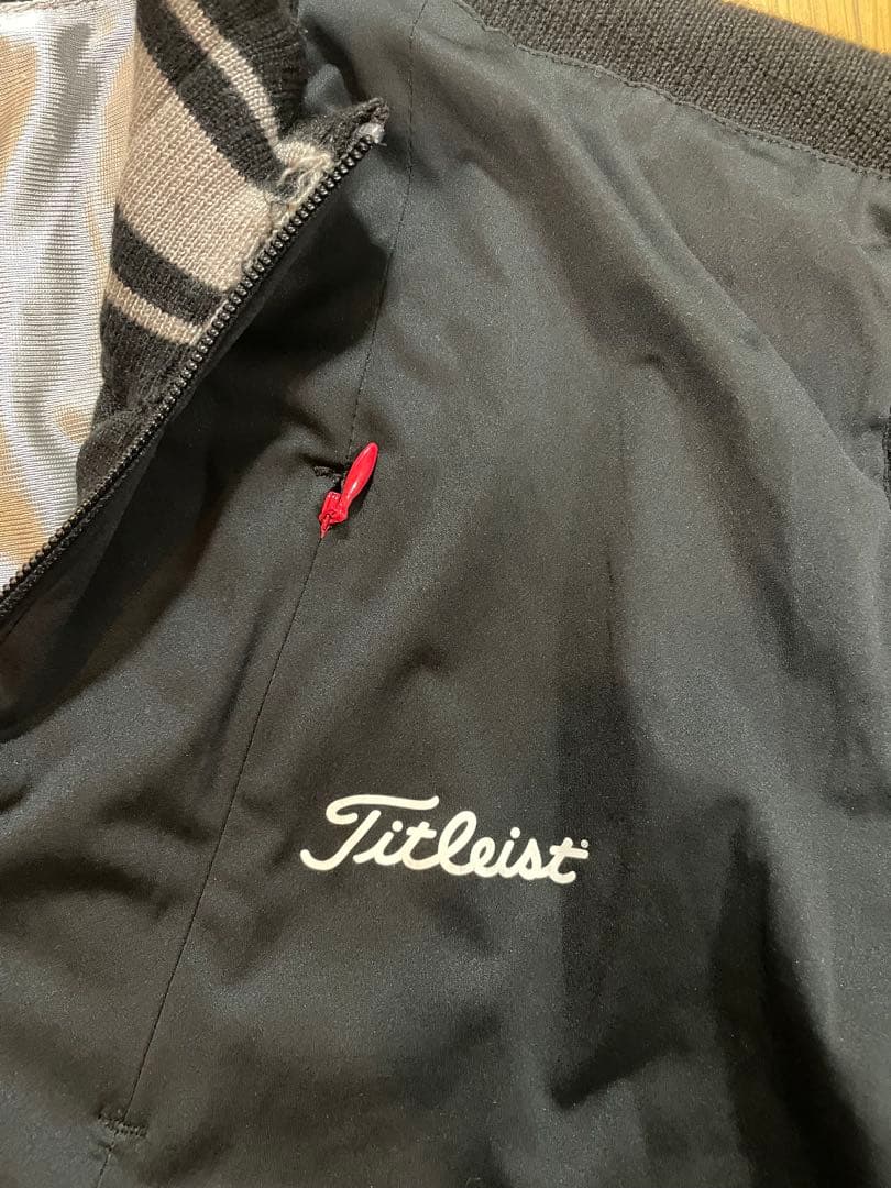 Titleist タイトリスト ニットブルゾン LL ブラック ゴルフジャケット