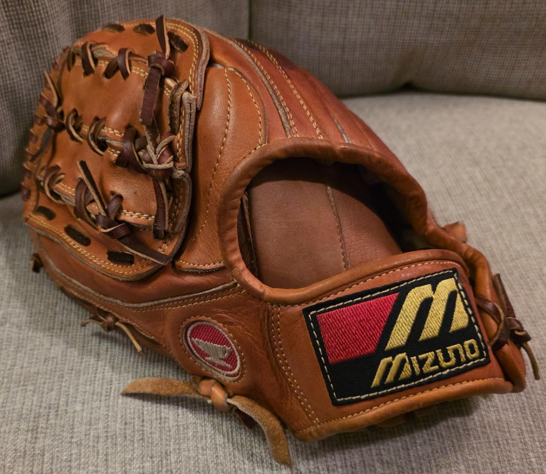 良品 ミズノ ヴィンテージ 赤カップ ワールドウィン 硬式左投用 GPT-5