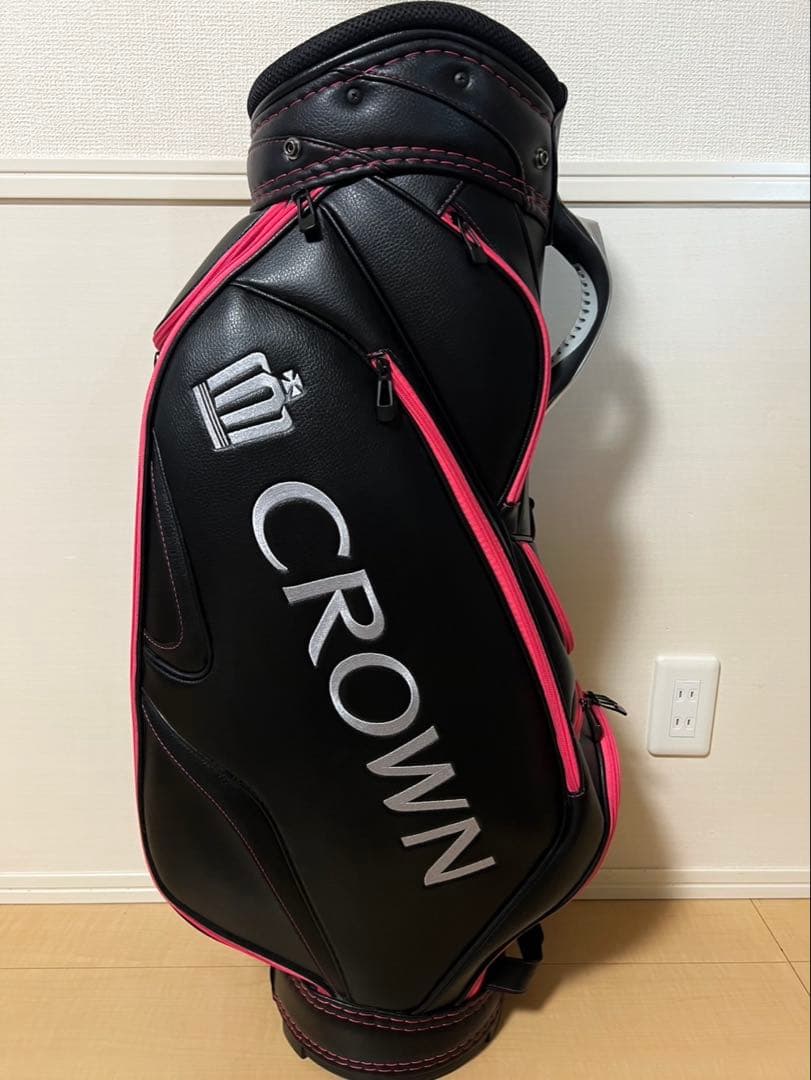 CROWN ゴルフ キャディバック ピンク