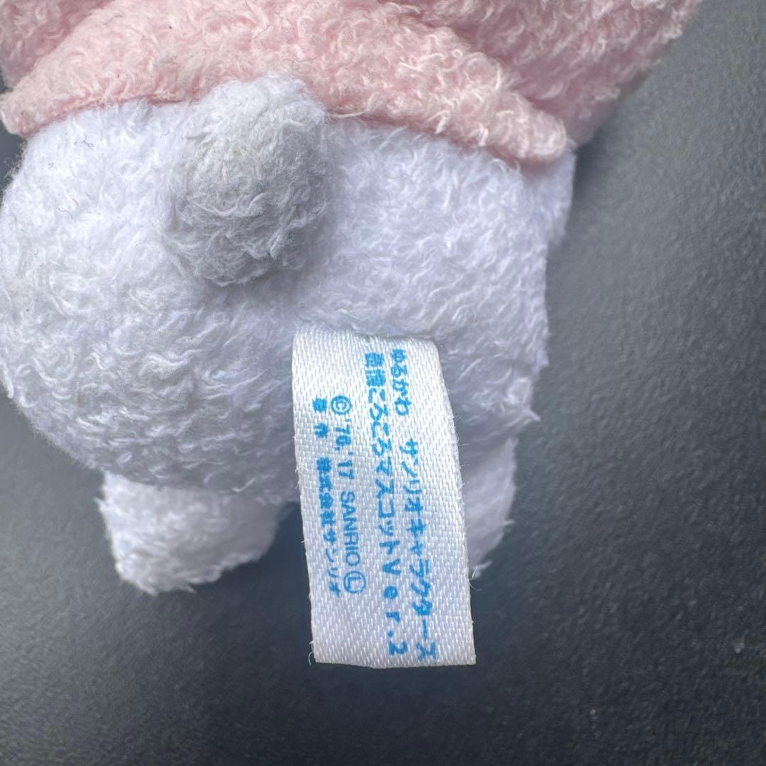 マイメロマスコットストラップ　サンリオ　舌出し　表情ころころ？　ゆるきゃら