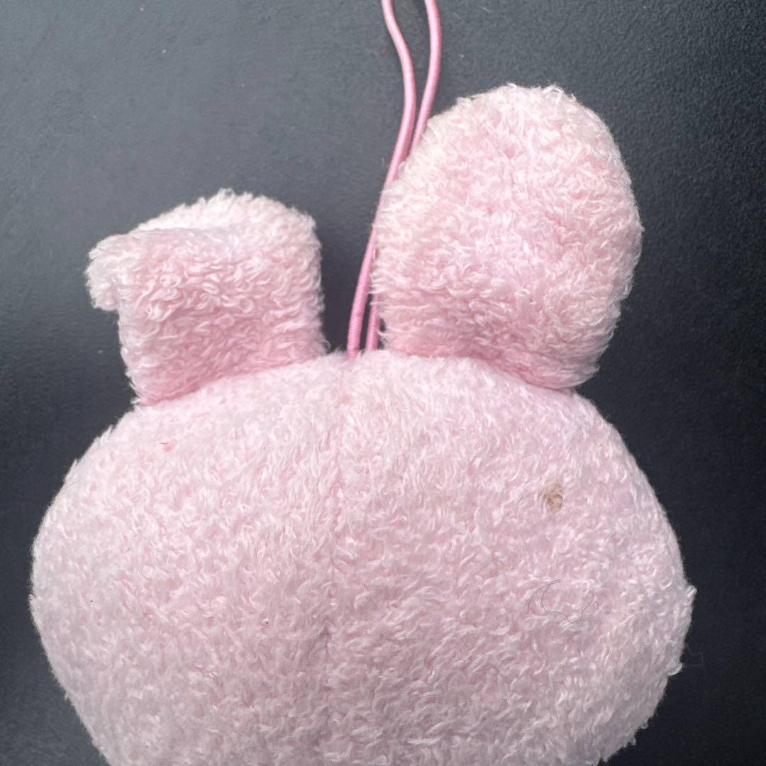 マイメロマスコットストラップ　サンリオ　舌出し　表情ころころ？　ゆるきゃら