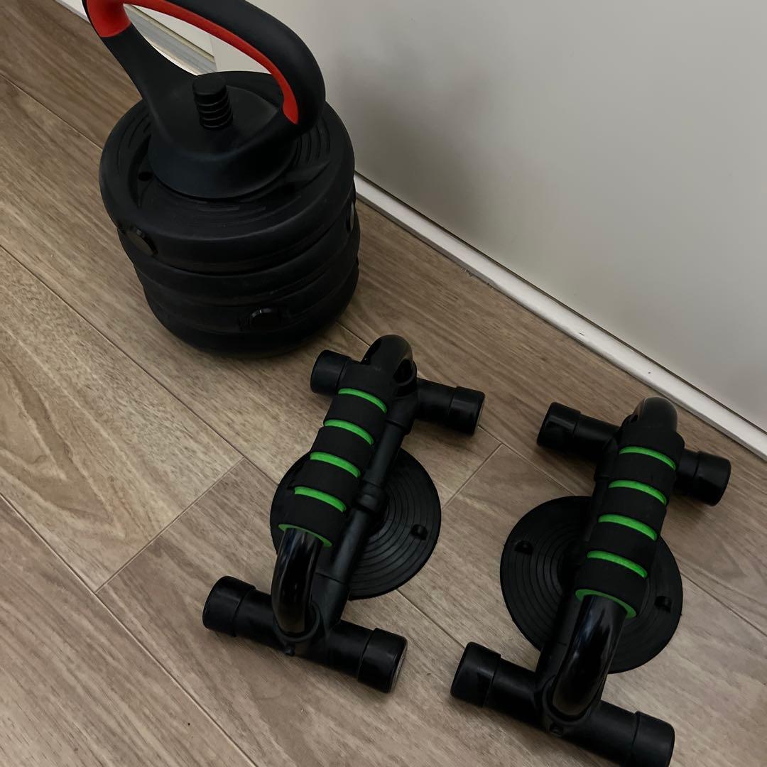 簡易ホームジムセット(ダンベル計48kg‼️)