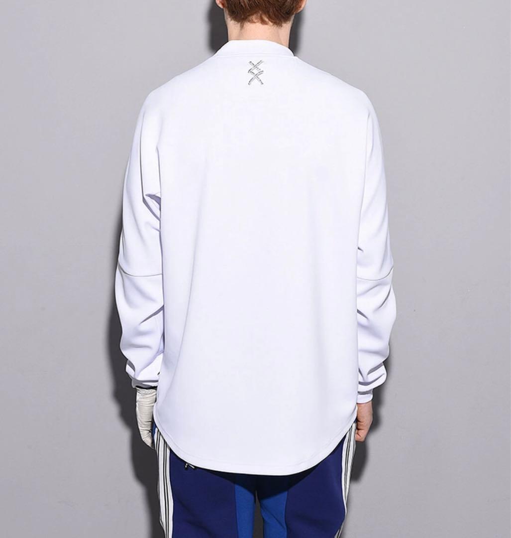 ラッセルノ ゴルフ フロント ビッグ ロゴ LS モックネック ホワイト 2XL