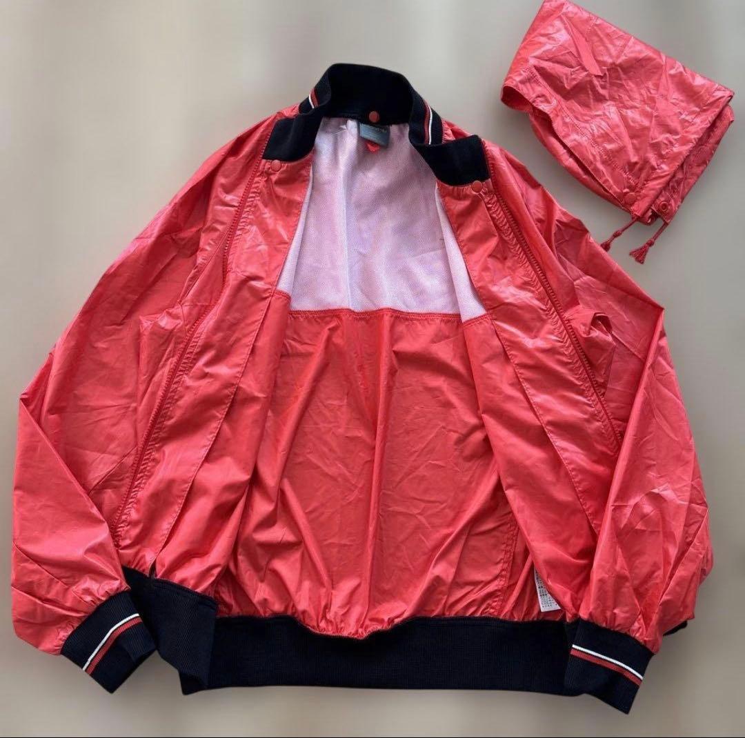 希少 ビンテージ adidas M セットアップ 赤 トレフォイル デサント