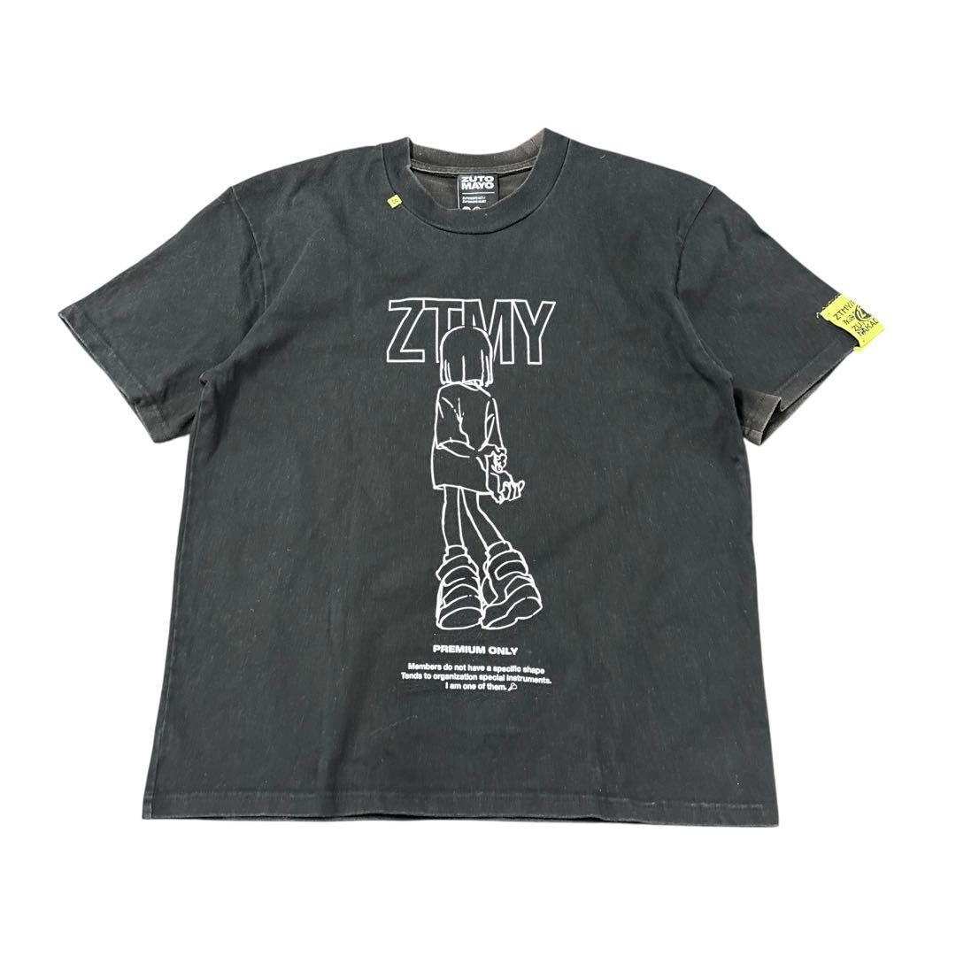 ZUTOMAYO ずっと真夜中でいいのに。　にらちゃんTシャツ　ブラック　8S2