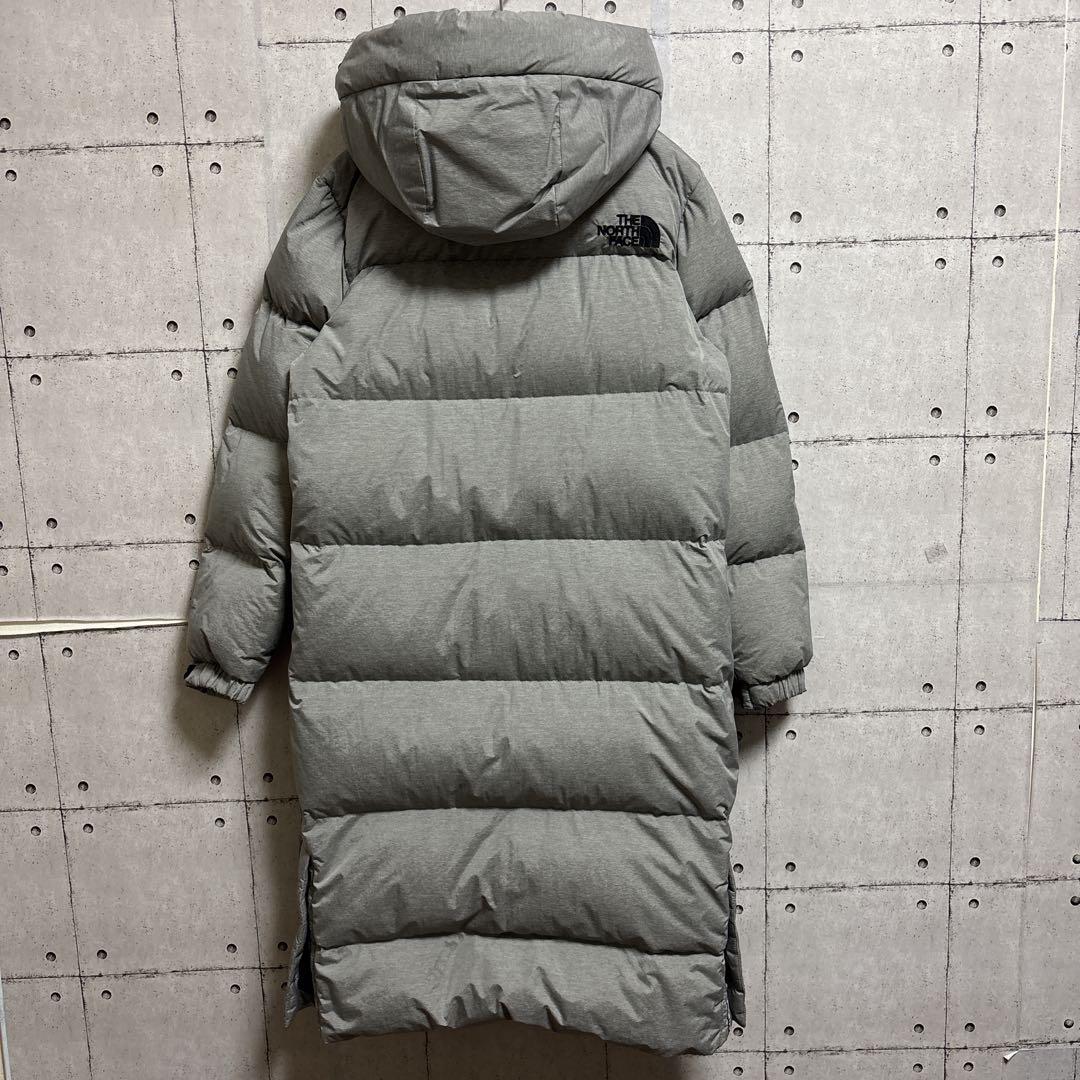 【状態◎】ノースフェイス DRYVENT ロングダウン ベンチコート グレー