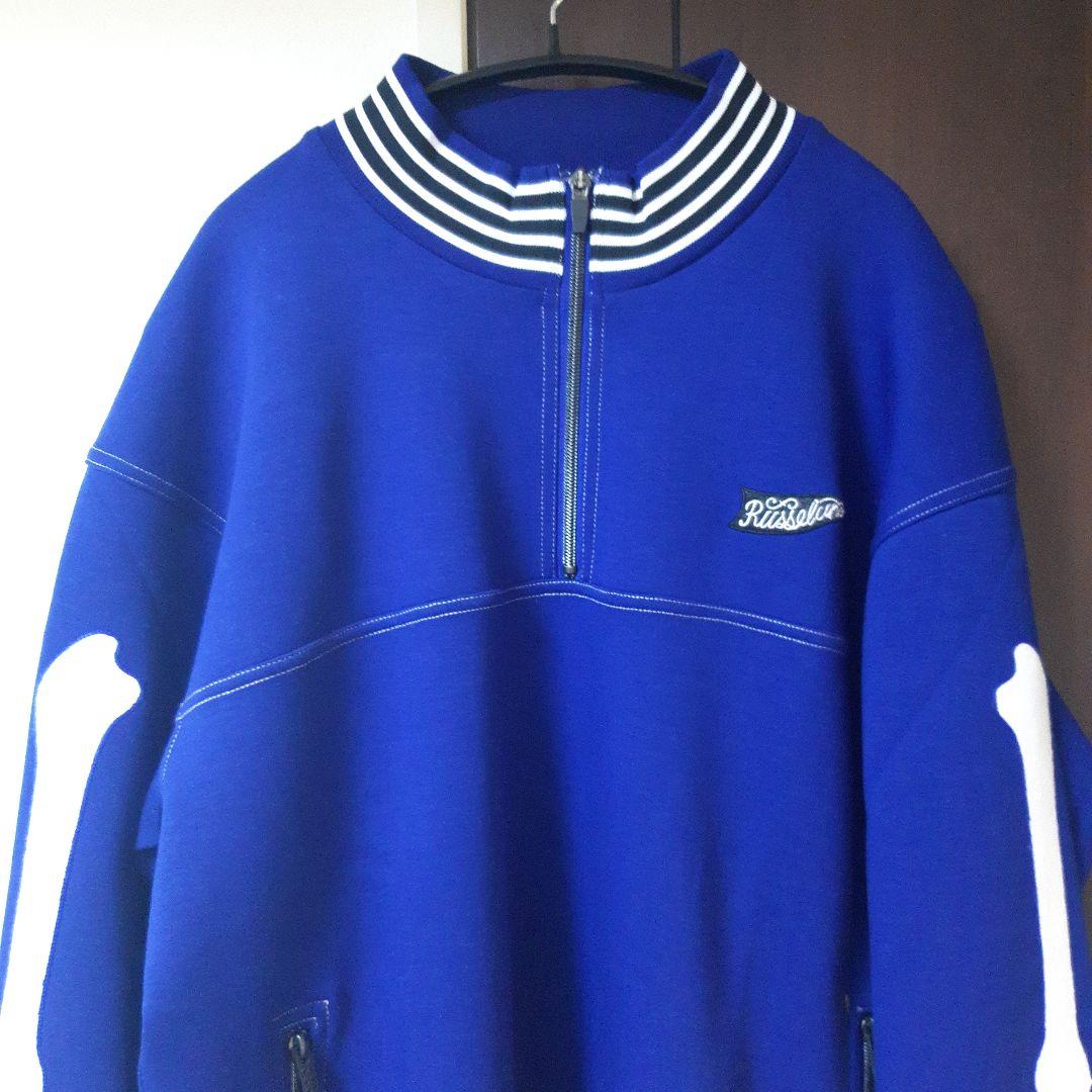 新品6サイズ 定価42,900 ラッセルノ　メンズウエア ジップアップトレーナー