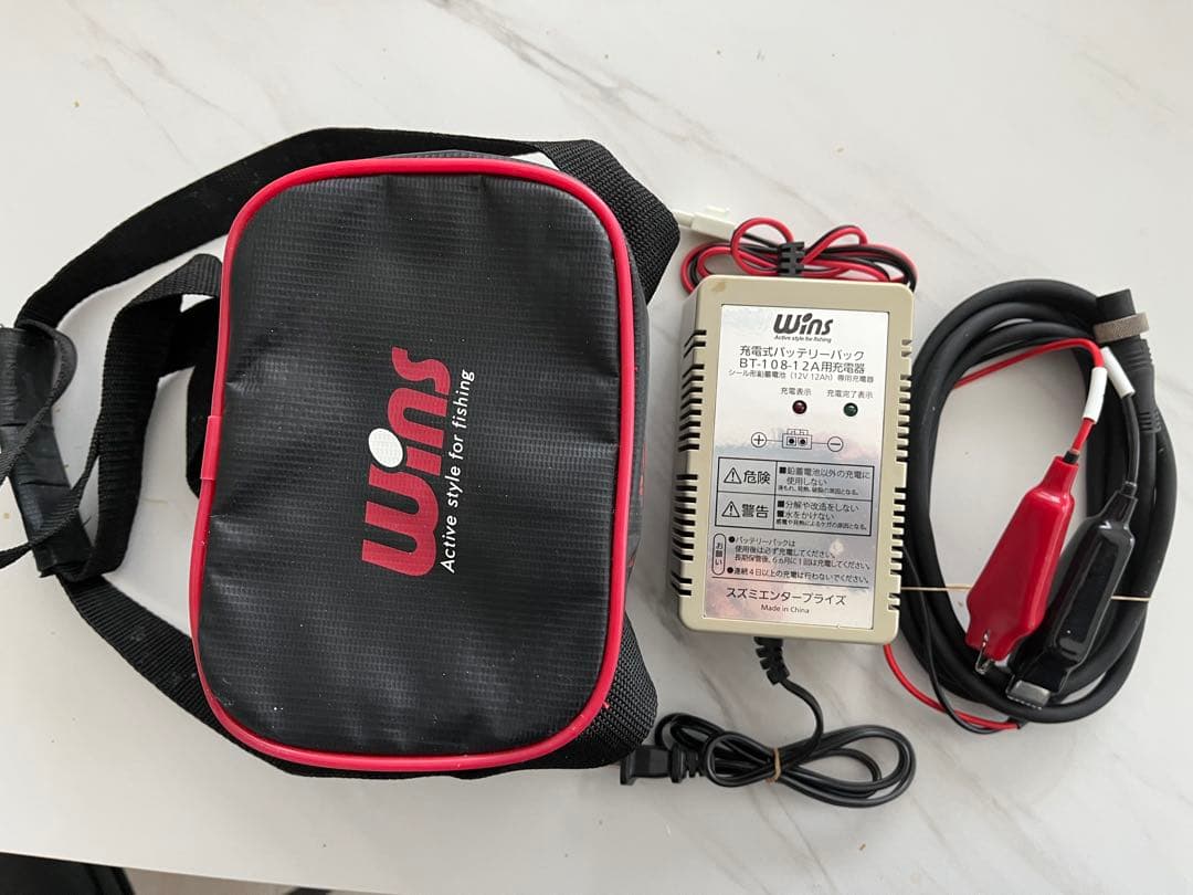 wins-108-12A 中小型電動リール用　12V 12A バッテリー充電器