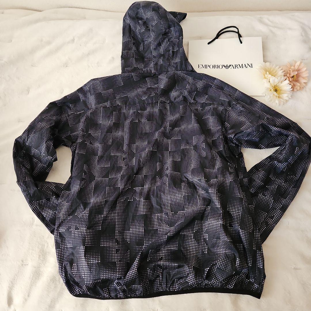 Emporio Armani ウィンドブレーカー 黒/白ドット