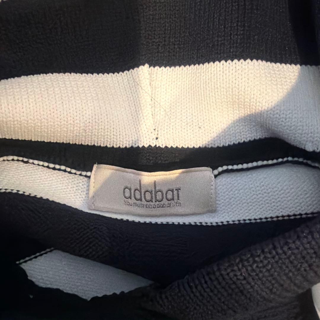 ADABAT ネイビー フード付きセーター