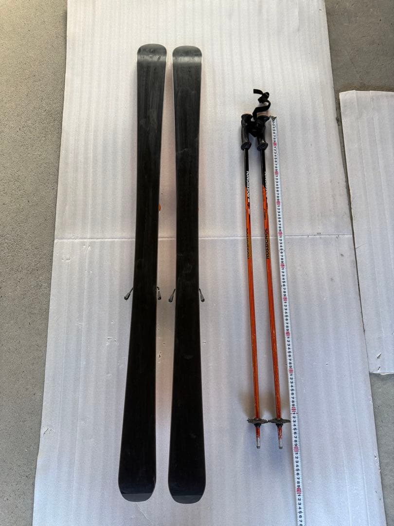 ROSSIGNOL ラディカル　スキー板　ビンディング　ポール付き