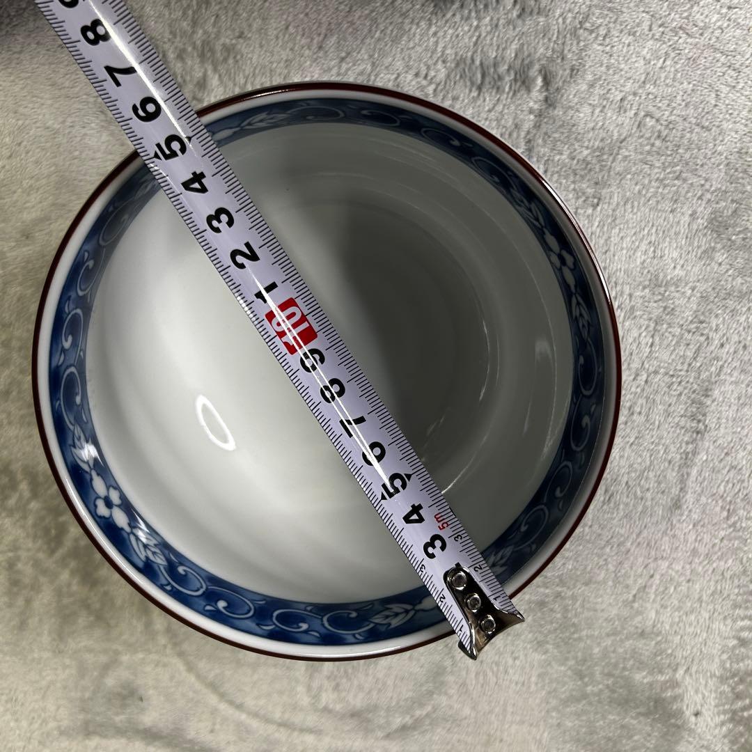 美濃焼 龍峯窯 捻祥瑞 染付 丼 3個セット どんぶり 鉢 藍色 三洋陶器