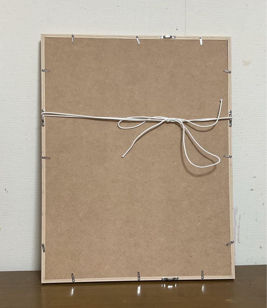 油彩画　「　伊根の舟屋　」　原画　額付
