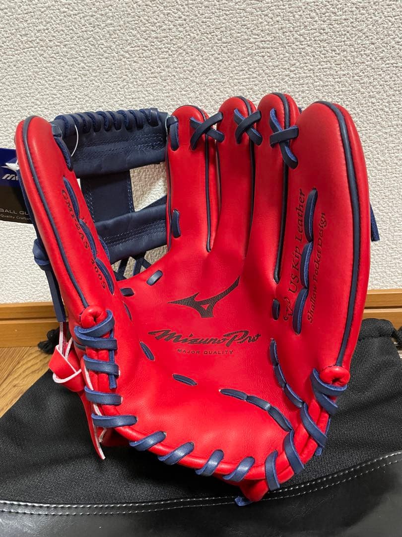 最終値下げ　新品未使用！USA ミズノプロ　硬式内野用　キップレザー