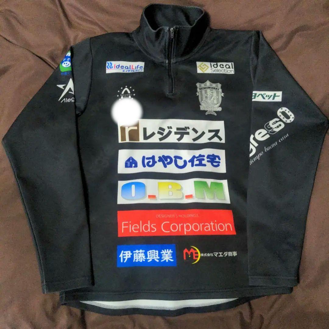 サッカー　バレイン下関 　上下セットアップ ブラック サイズM