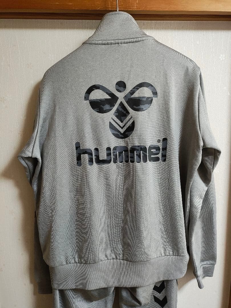 【極美品】【上下セットアップ】hummel スウェットジャージ グレー