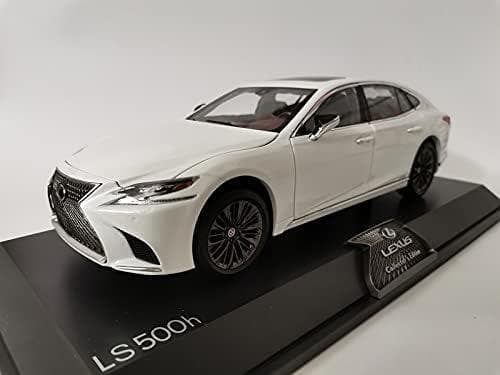 限定版1/18 レクサス LS500h 模型 ミニカー完成品　展示台付き 白