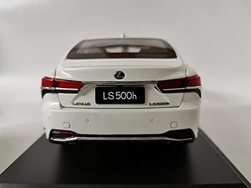 限定版1/18 レクサス LS500h 模型 ミニカー完成品　展示台付き 白