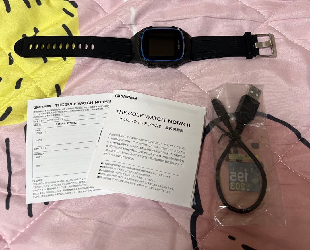 THE GOLF WATCH NORM II GPSナビ　ブラック