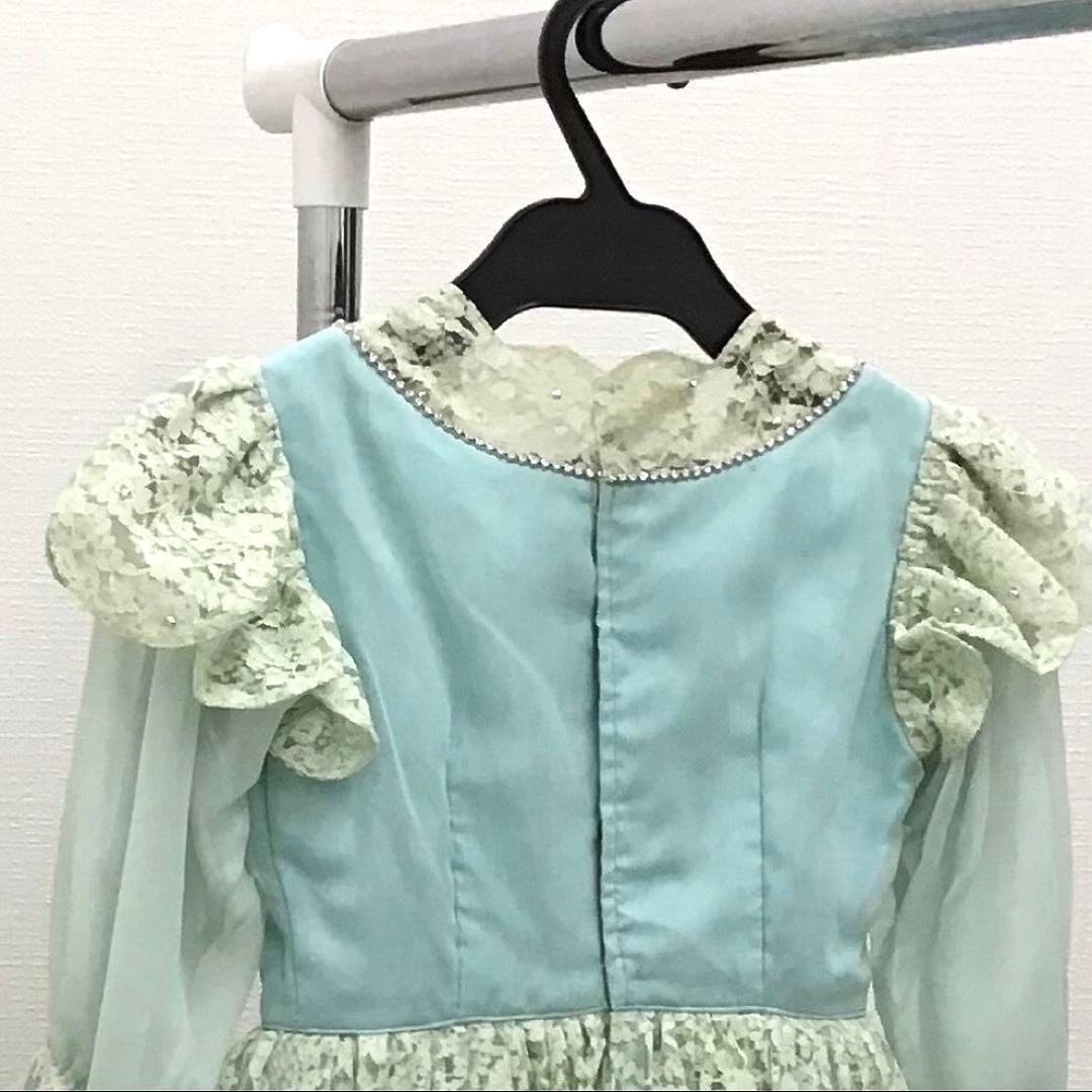 チャコット衣裳　グリーンのドレスJr. L L