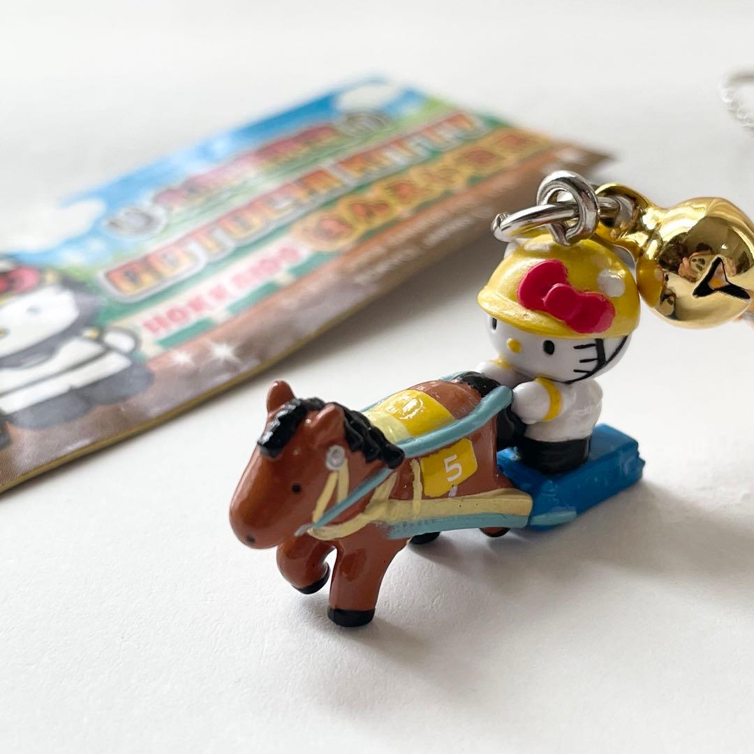 【レア/美品】ご当地キティ 北海道限定 ばんえい競馬 5枠黄色 根付 2009