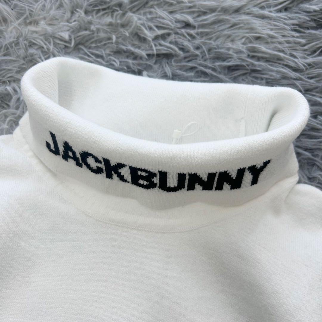 新品　ジャックバニー　ニット　セーター　タートルネック　ホワイト　サイズ6